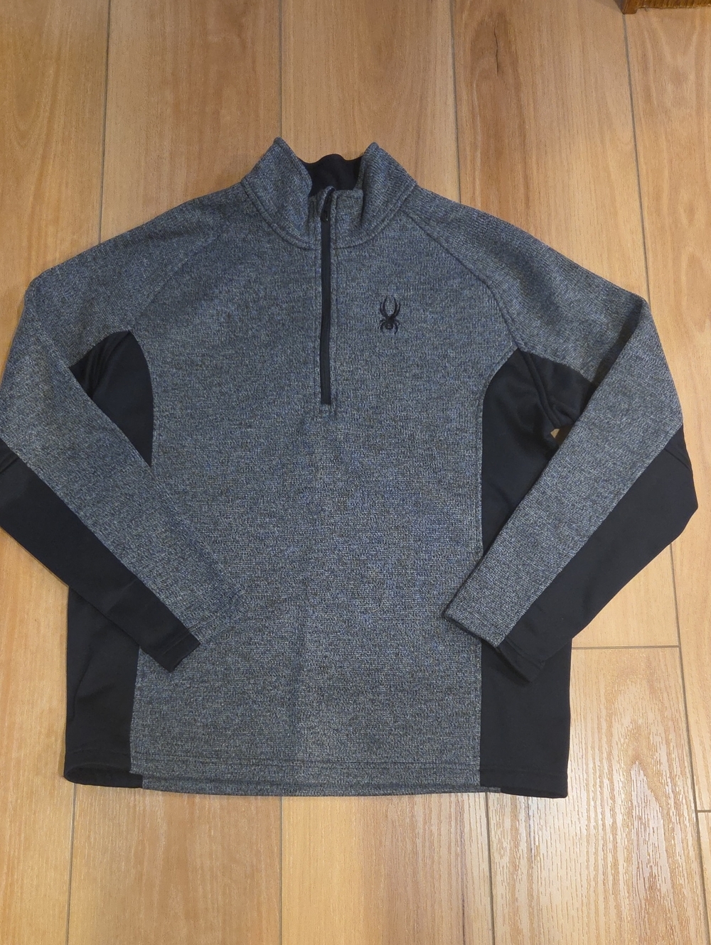 Spyder Men's Gray Quarter-Zip Active Sweater